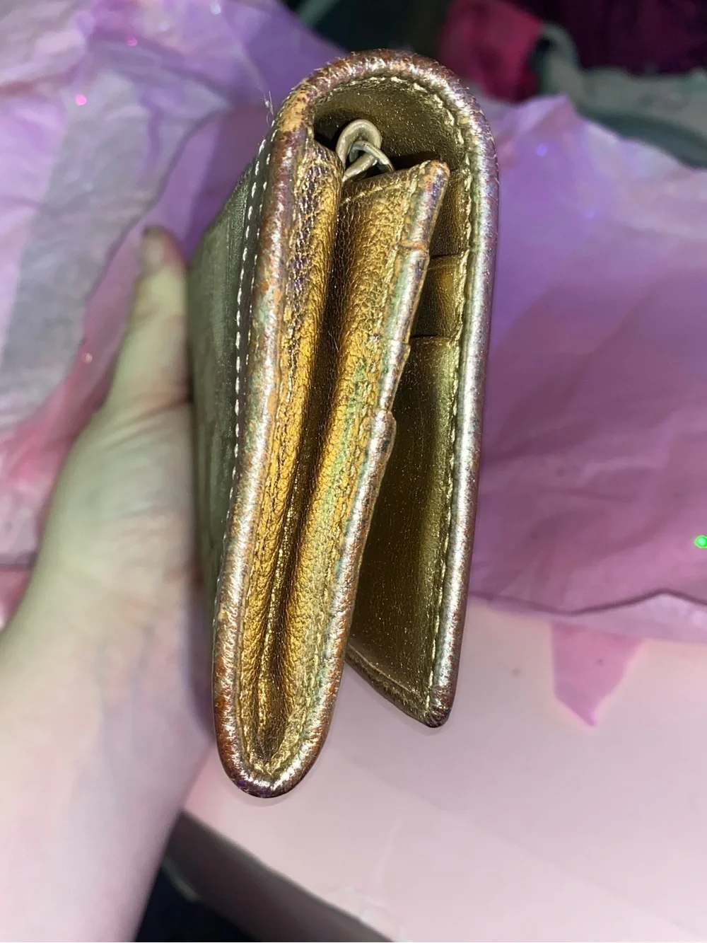 Coach Brown Signature Canvas Continental Wallet